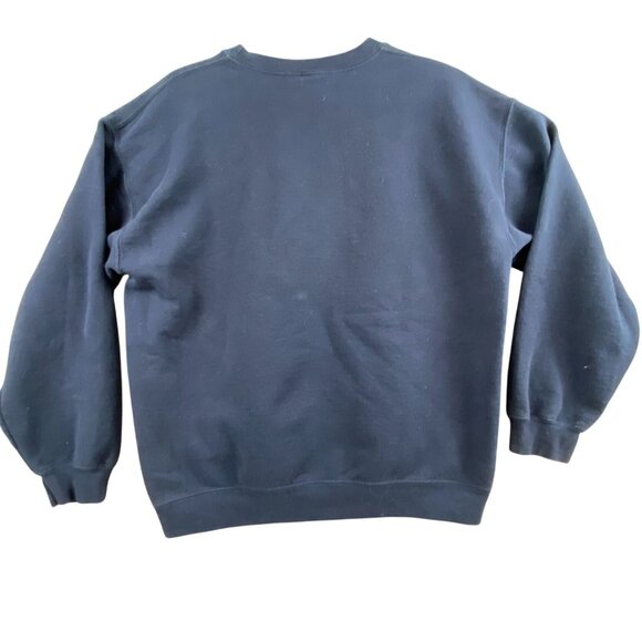 Chicago Bears Mens Sweatshirt Large Navy Blue Gildan Crewneck - Picture 2 of 10